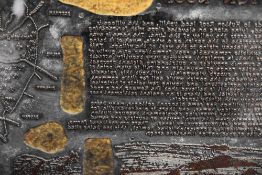 After Alfred Wainwright MBE (1907-1991), 'Hutton Roof', an original printing plate from the
