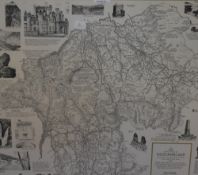 *Local Interest - After Alfred Wainwright MBE (1907-1991), a monochrome print, 'A Map of the