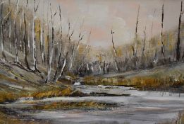 *Local Interest - Artist Unknown (Lake District artist, contemporary), an acrylic/watercolour, 'Tarn