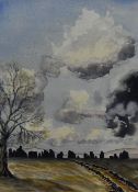 *Local Interest - Artist Unknown (20th Century), a watercolour, A stone circle, possibly Castlerigg,