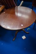 A 19th Century pedestal table