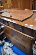 An oak ply dressing table