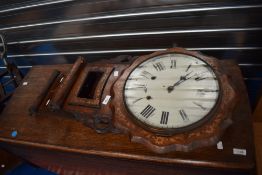 A 19th Century wall clock in the American style