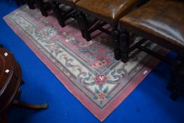 A modern Chinese rug/carpet square , approx 267 x 180cm