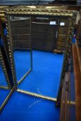 A gilt frame wall mirror, approx. 85 x 51cm