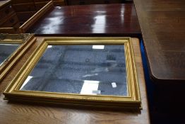 A gilt frame wall mirror, approx. 60 x 50cm