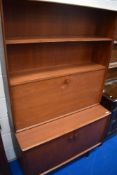 A teak bookcase desk (this does split and bottom half would make an excellent sideboard and top