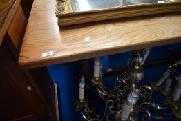 A vintage oak refectory style table