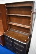 A traditional Priory dresser of small proportions