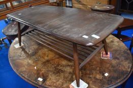 A dark stained Ercol coffee table