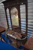 A Victorian mahogany hall stand
