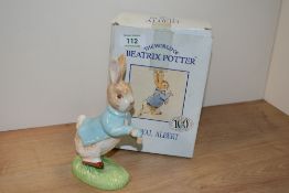 A Beswick Beatrix Potter 100 Year Anniversary Peter Rabbit ornament, with box