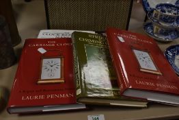 A selection of books of clock related interest.