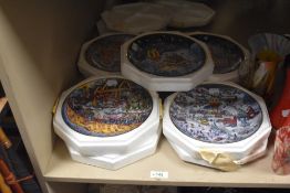 Six collectable limited edition Mcdonalds display plates.