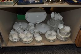 A selection of Royal Doulton 'Twilight Rose' including tureen, plates, cups and saucers etc.