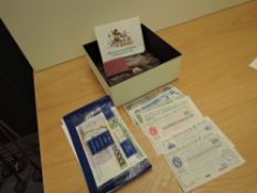 A collection of GB & Word Coins and Banknotes, no Silver Seen, includes 1986 £2 Comonwealth Games