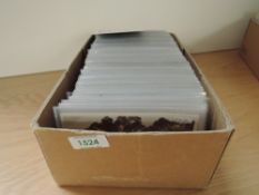 BOX WITH APX 400 OLD POSTCARDS, SCOTLAND Box with around 400 postcards, all depicting Scotland. EVII