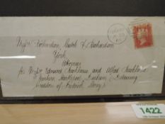 GB 1857 1D ROSE RED ENTIRE REGARDING PRISONER AT DURHAM JAIL 1D Rose red, very fine used example