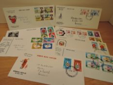 BAHRAIN 1973-6 COLLECTION OF 8 ILLUSTRATED FIRST DAY COVERS Not often seen ranges of earlier Bahrain
