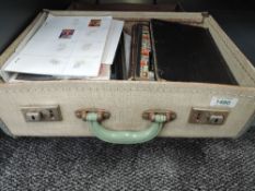 OLD SUITCASE, WITH ASSORTED STAMPS, COVERS, CLUB BOOKS, AND A LOT MORE Suitcase with various