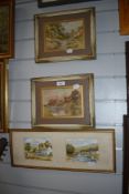 Charles Masters (19th Century, British), a pair of watercolours, Rural landscapes depicting a
