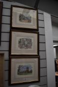 *Local Interest - Lockey (20th Century), coloured prints, three depictions of locations around