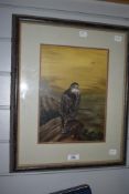 Ian Robert Pickvance (20th Century, British), an oil painting, A Bird of Prey within a