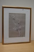 After Mary Cox (Contemporary), a coloured print, Two dancing figures, signed to the lower right, a