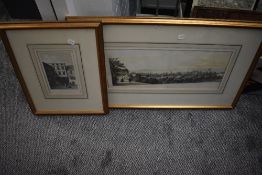 After William Gawin Herdman (1805-1882), a monochrome print, 'Liverpool from Everton, c.1797',
