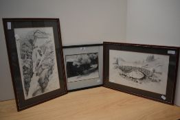 *Local Interest - After Richard W. Crookes (20th Century, British), a print, 'Stock Ghyll Force,