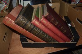 Five vintage books to include two volumes of Cartoons from 'Punch', The Life and Explorations of Dr.