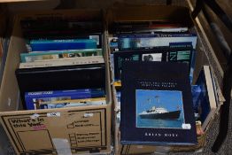 A box of books, of automobile interest including classic cars.