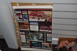 A series of printed GPO 'History of Mail Transport' coloured posters on card, to comprise numbers