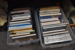 Two boxes of books,of art, painting, and Alfred Heaton Cooper interest.