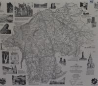 *Lake District Interest - After Alfred Wainwright MBE (1907-1991), reproduction print, 'A Map of the