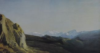 *Local Interest - After William Heaton Cooper (1903-1995, British), coloured print, 'Evening Above