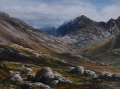 Eric Finney (20th Century, British), mixed media, 'Corrie Lagan, Skye', signed and dated '93 to