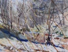 *Local Interest - David W. Morris (b.1943, British), watercolour, 'Scandal Beck, near Stepsbeck