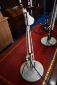 A vintage angle poise lamp