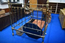 A Victorian Brass double bedstead