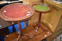 Two reproduction occasional/wine tables