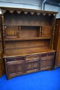 A traditonal oak dresser in the Priory style