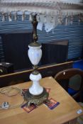A vintage table lamp of large proportions
