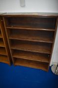 An early 20th Century oak bookshelf, approx dimensions W96 H132 D26cm