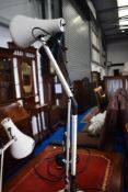 A vintage angle poise lamp