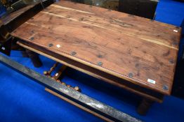 A sheesham style coffee table