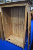 A modern beech wardrobe