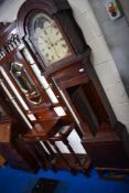 A 19th Century mahogany long case clock with 8 day movement, painted dial named for Duffner,