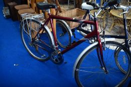 A Raleigh Hybrid bicycle