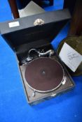 A Columbia portable gramophone